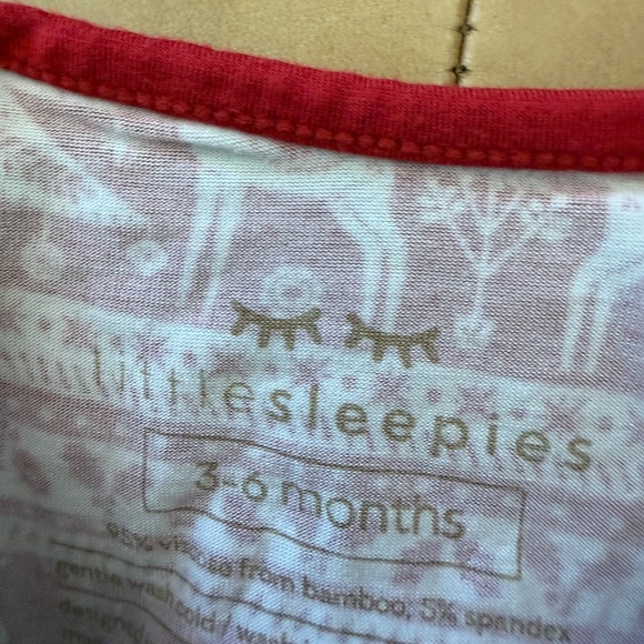 💚$25 BLACK FRIDAY SALE 💚Little Sleepies Viscose Bamboo Footie 3-6M - Picture 3 of 3